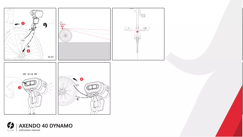 Page 1 de la notice Manuel utilisateur Spanninga Axendo 40