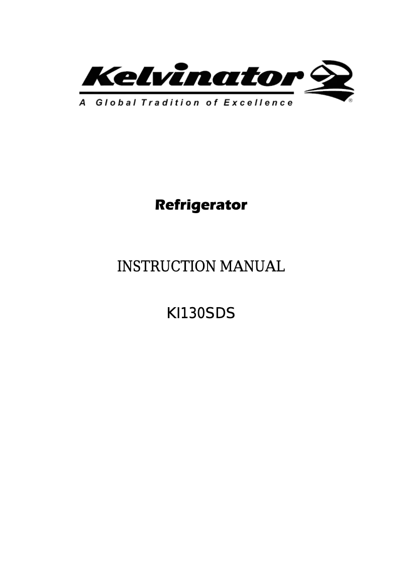 Page n°1 - Manuel utilisateur Kelvinator KI130SDS
