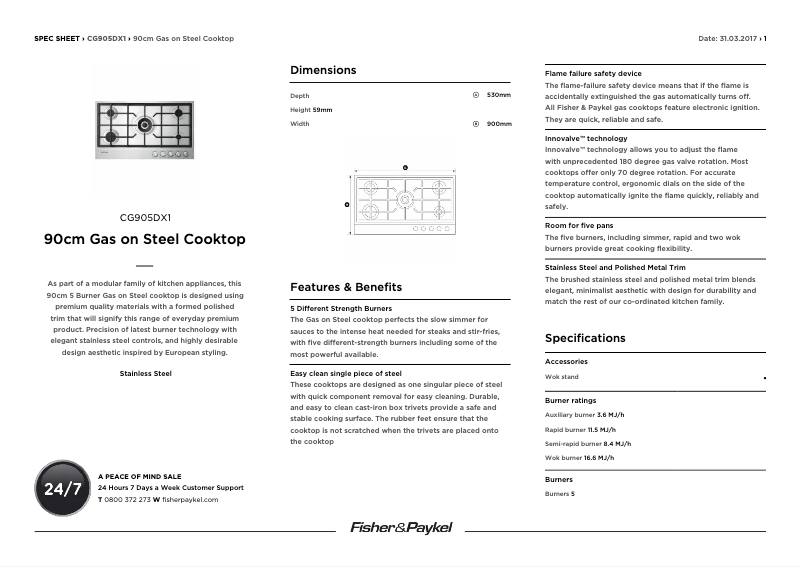 Image de la première page du manuel de l'appareil CG905DX1