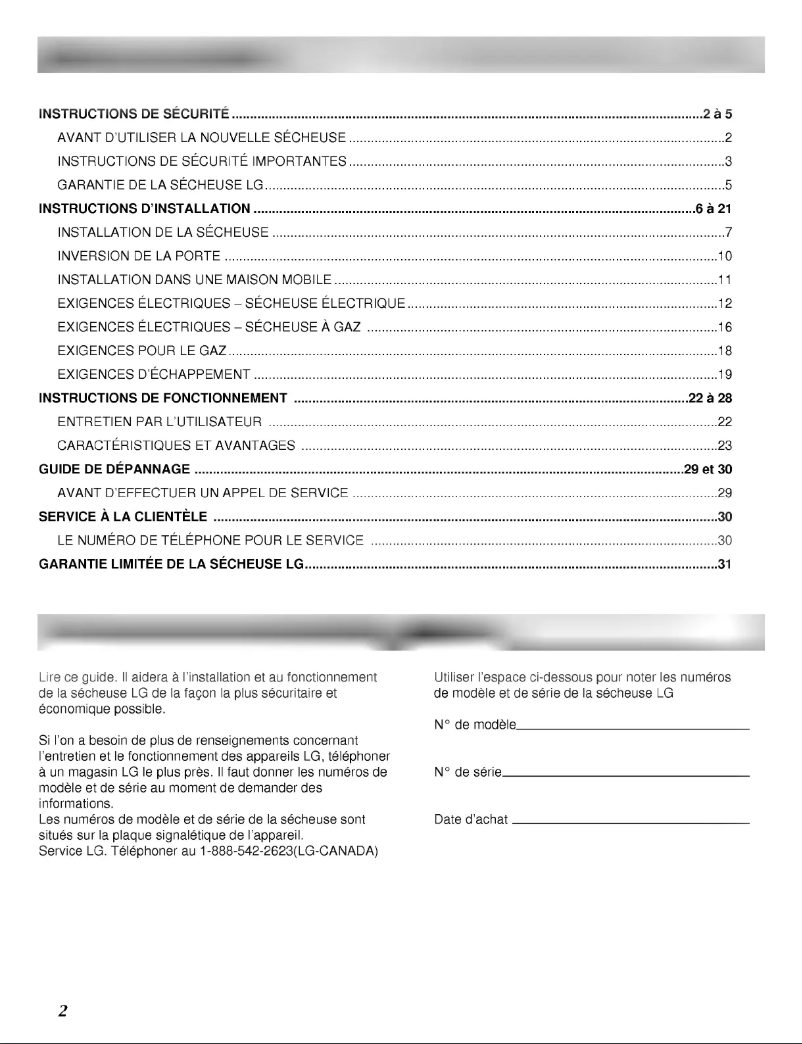 Página 1 del manual Manual de usuario LG DLE2532W