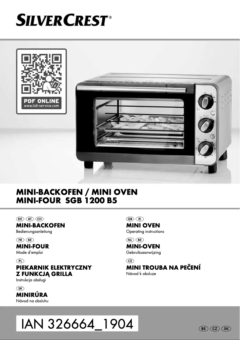 Image de la première page du manuel de l'appareil SGB 1200 E1