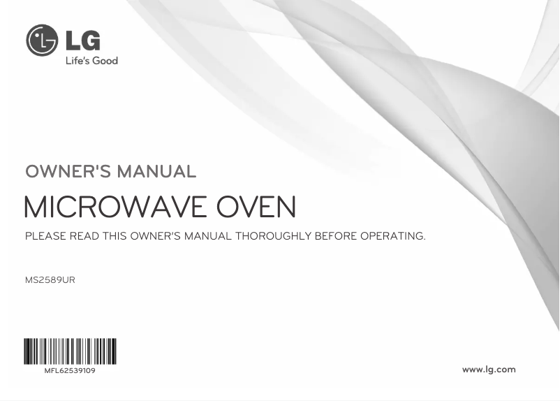 Image de la première page du manuel de l'appareil MS2589UR