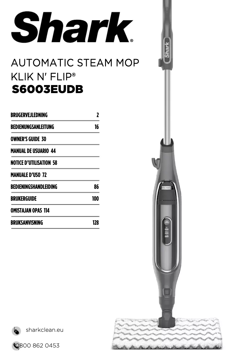 Page 1 de la notice Manuel utilisateur Shark Klik N' Flip S6003EUDB