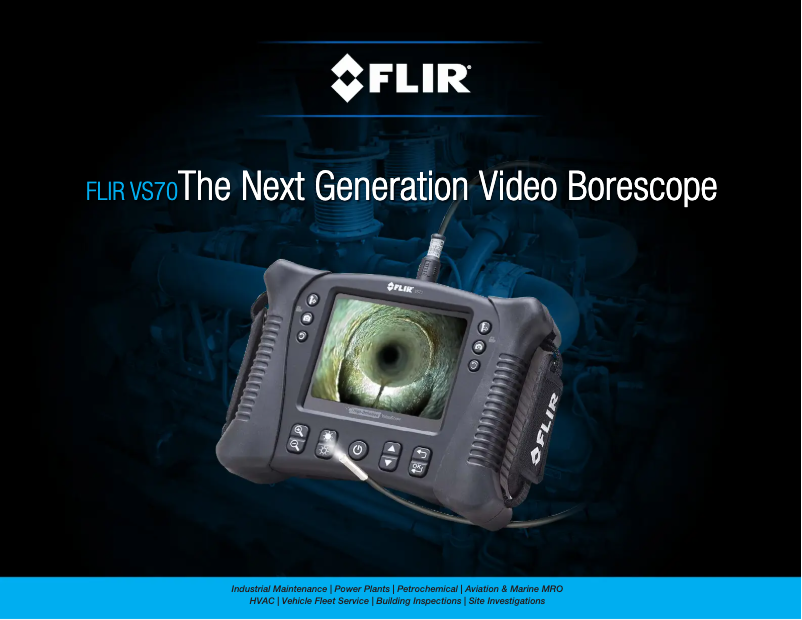 Page 1 de la notice Brochure FLIR VS70