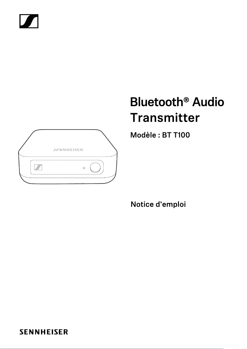 Page 1 de la notice Manuel utilisateur Sennheiser BT T100