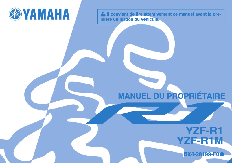Page n°1 - Manuel utilisateur Yamaha YZF-R1M (2017)