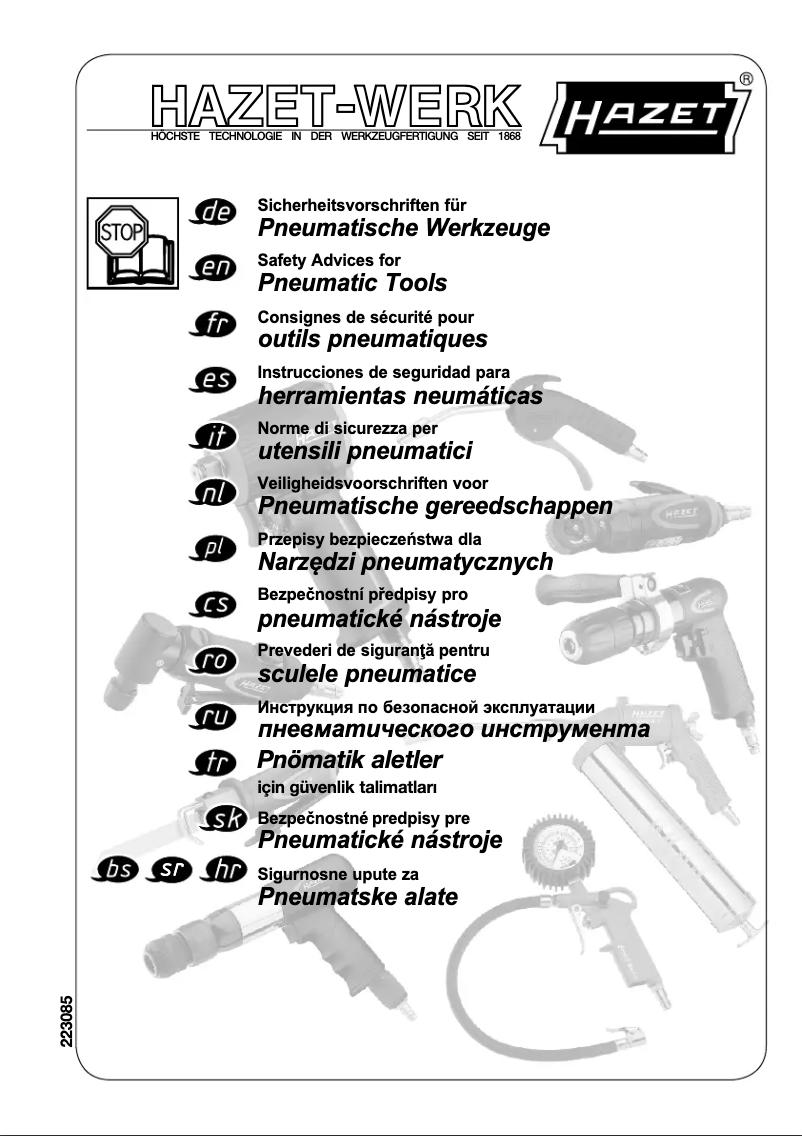Page n°1 - Manuel utilisateur Hazet 9022P-1