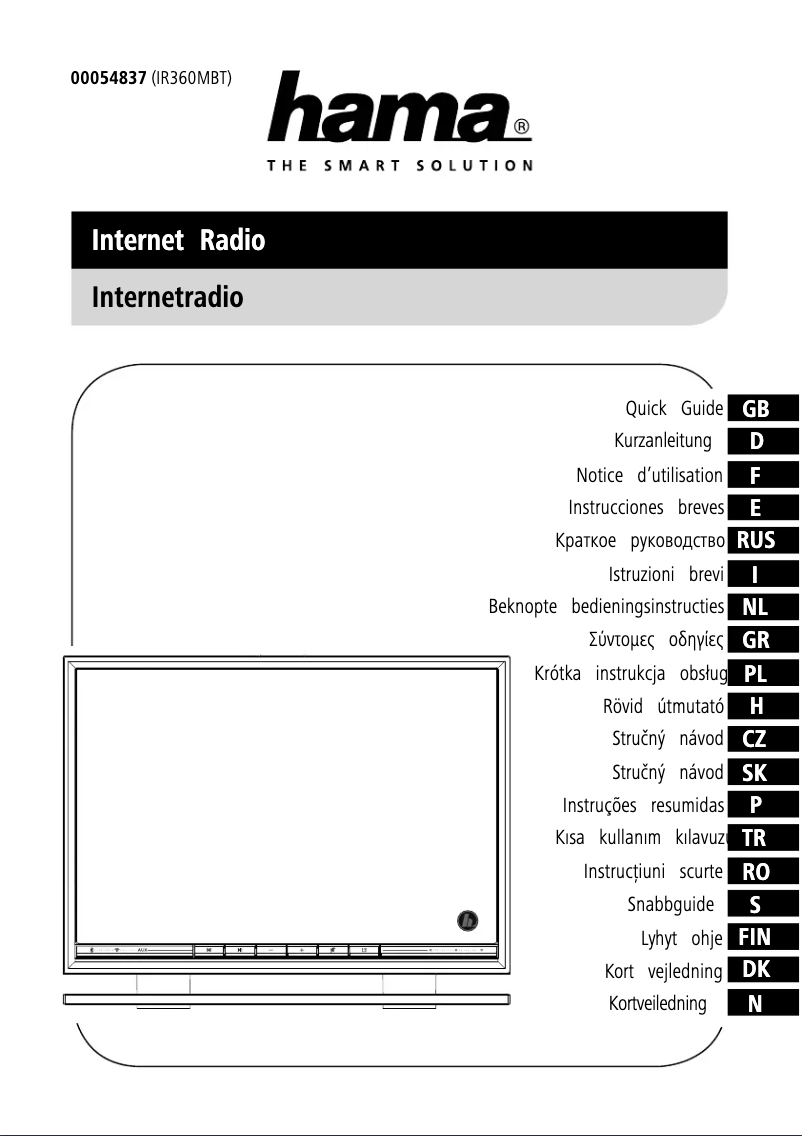 Page 1 of the manual User Manual Hama IR360MBT