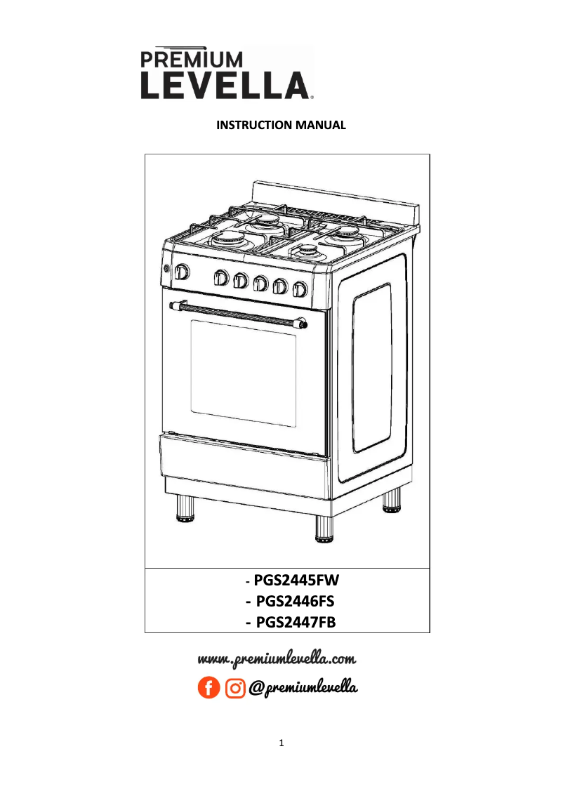 Imagen de la primera página del manual del dispositivo PGS2445FW