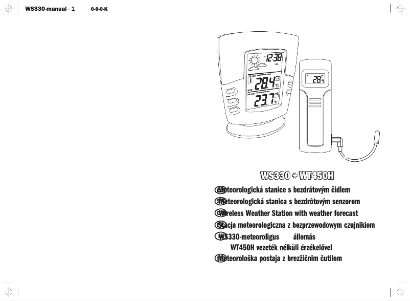 Page 1 de la notice Manuel utilisateur Emos WS330