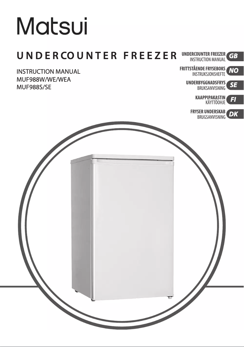 Page n°1 - Manuel utilisateur Matsui MUF988S