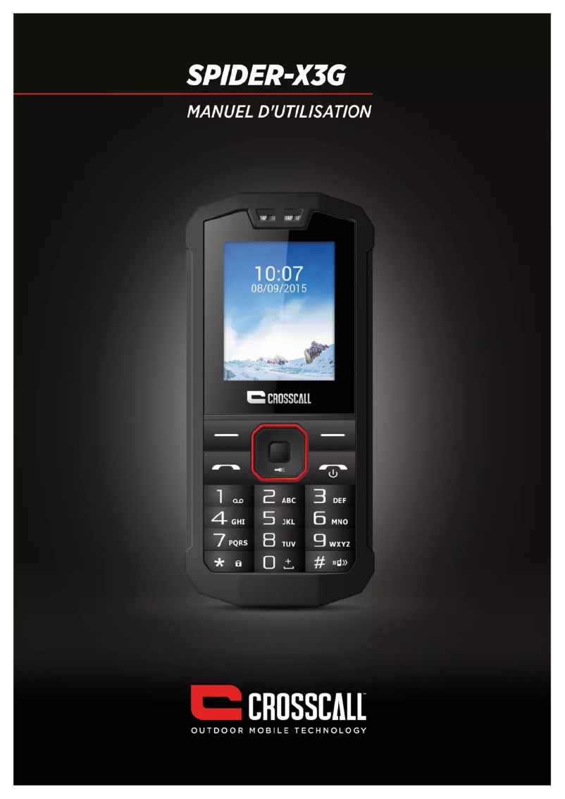 Image de la première page du manuel de l'appareil SPIDER-X3G