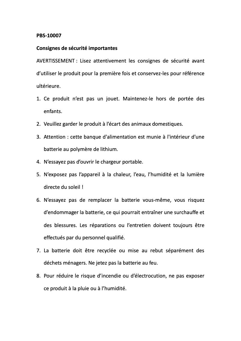 Página 1 del manual Manual de usuario Denver PBS-10007