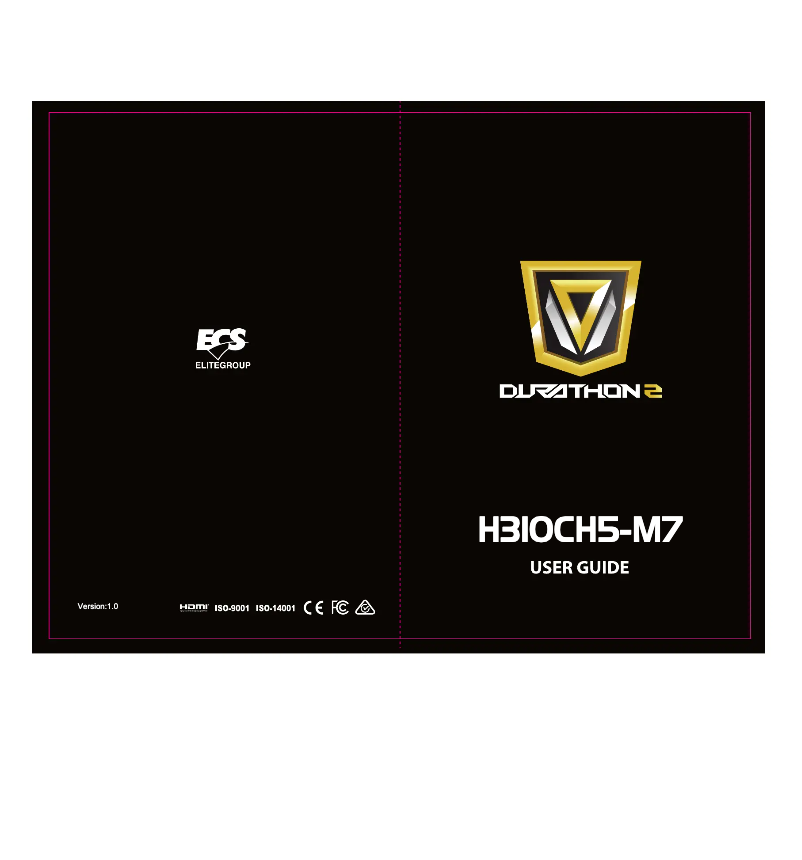Page n°1 - Manuel utilisateur ECS H310CH5-M7