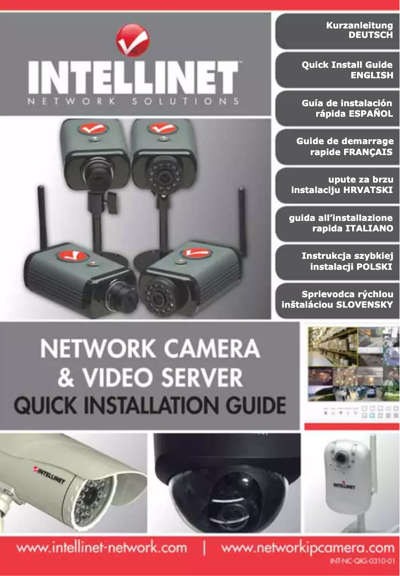 Page 1 de la notice Manuel utilisateur Intellinet NVS30