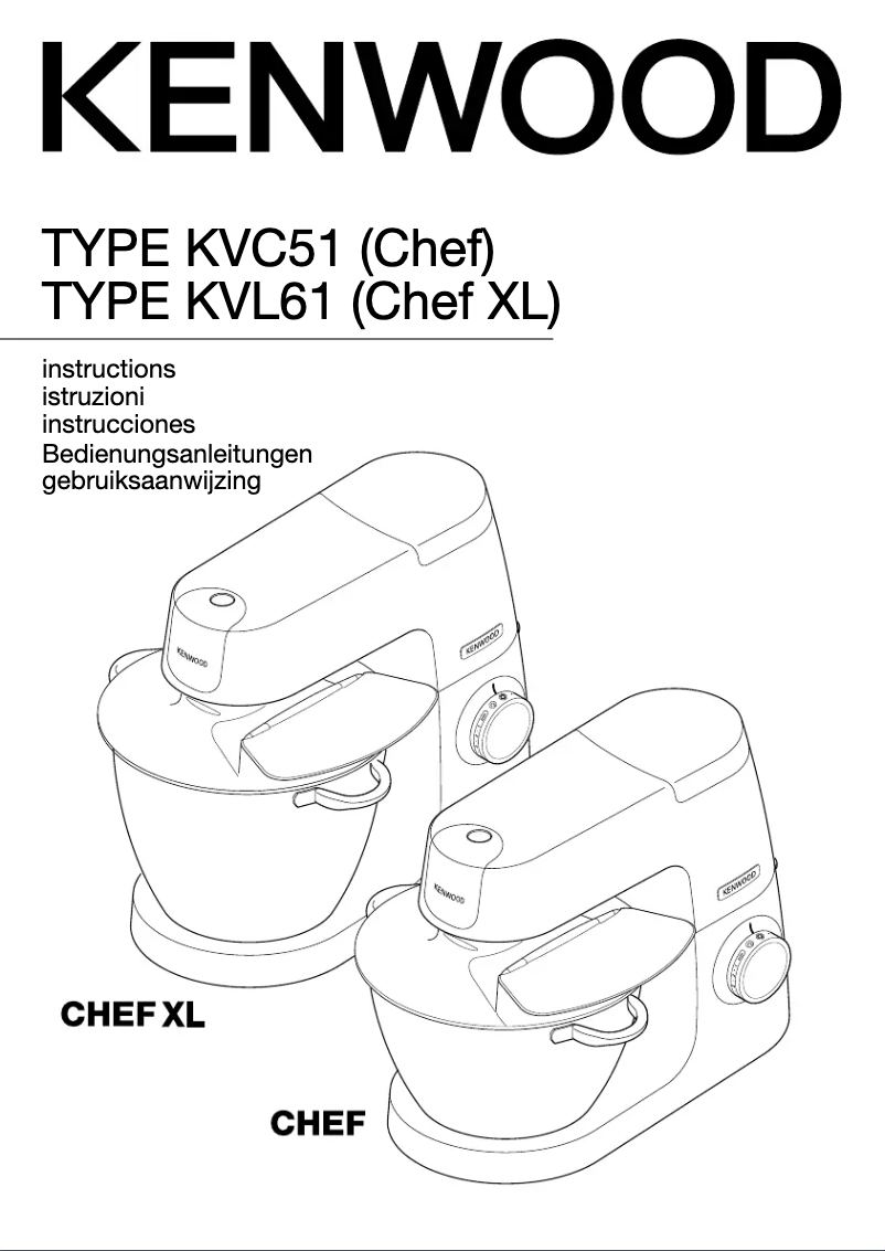 Image de la première page du manuel de l'appareil Chef Elite KVC5401S
