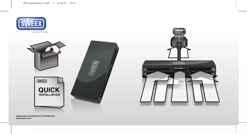 Page 1 de la notice Manuel utilisateur Sweex CR157