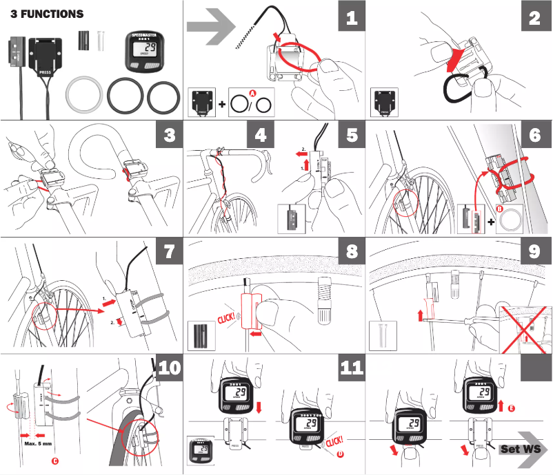 Page 1 de la notice Manuel utilisateur Sigma Speedmaster 3001