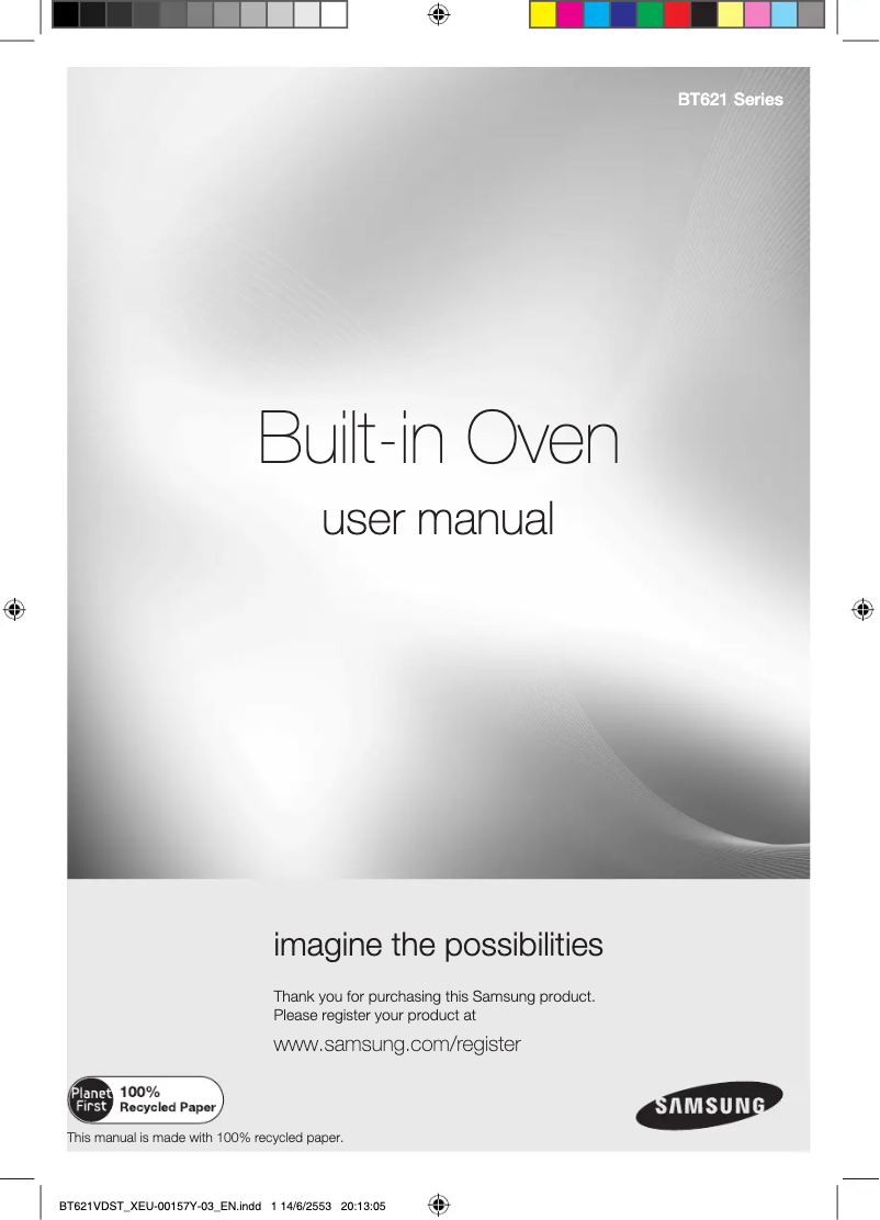 Image de la première page du manuel de l'appareil BT621VDB