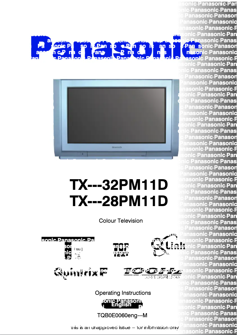 Página 1 del manual Manual de usuario Panasonic TX-32PM11D