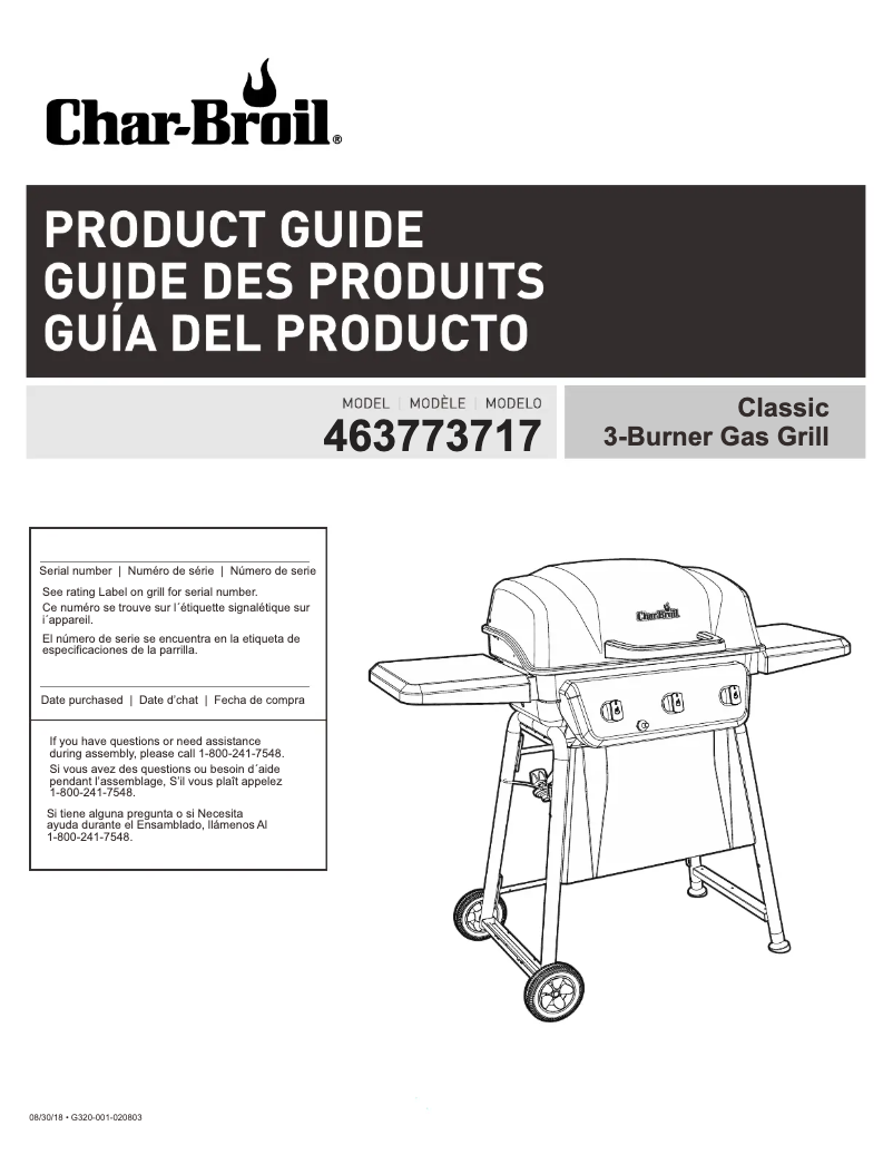 Page 1 de la notice Brochure Char-Broil 463773717