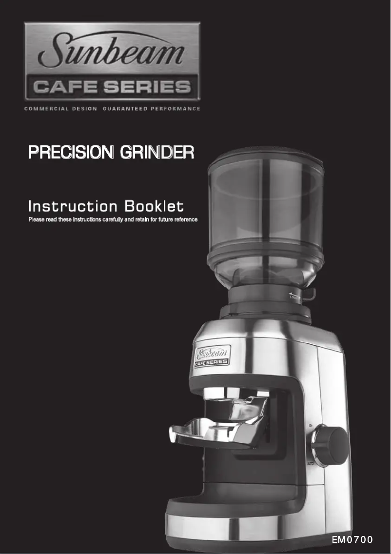 Page 1 de la notice Manuel utilisateur Sunbeam EM0700