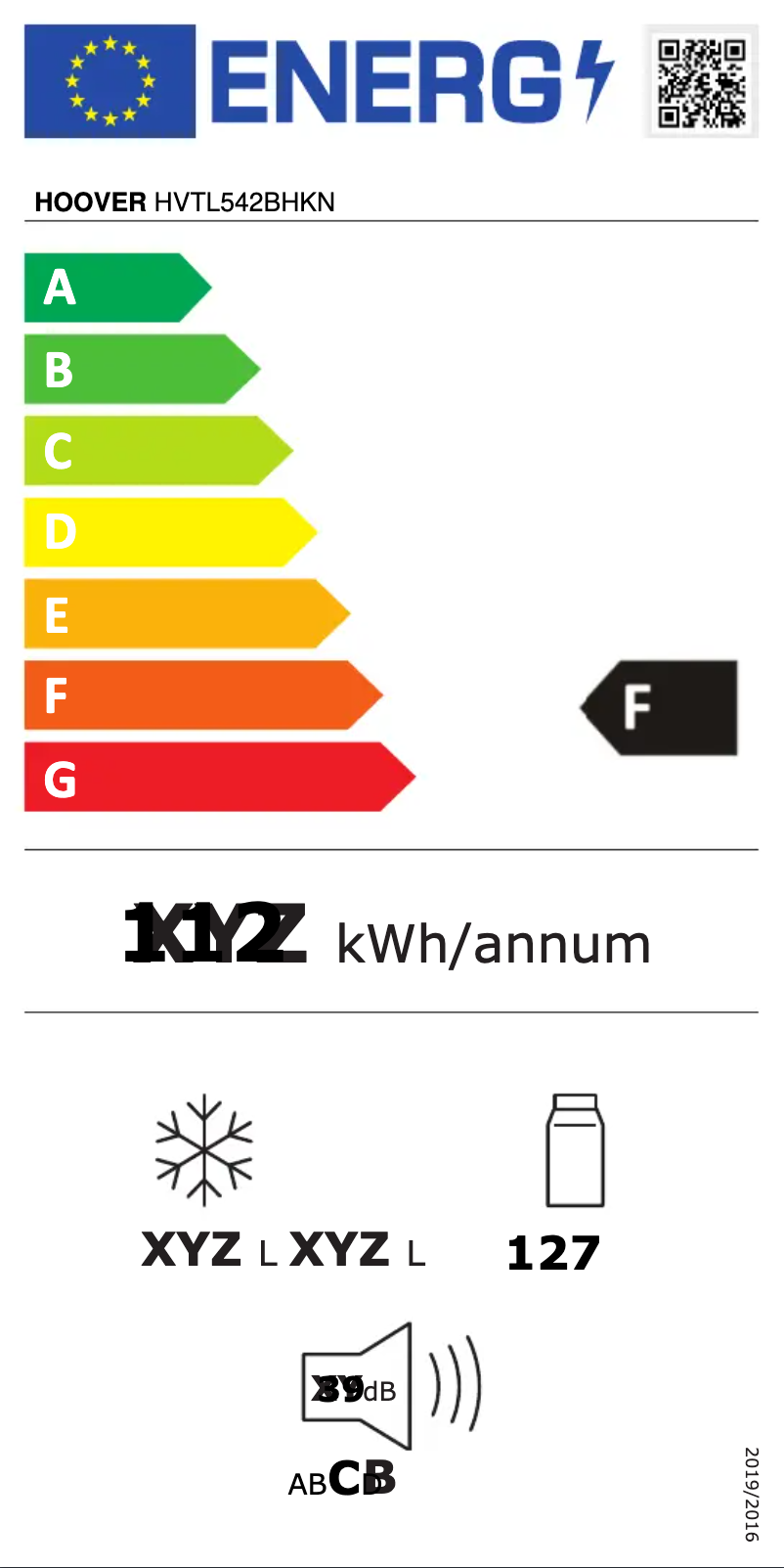 Image de la première page du manuel de l'appareil HVTL542BHKN
