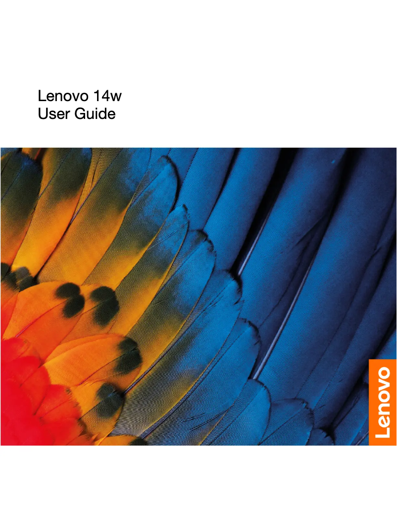 Page n°1 - Manuel utilisateur Lenovo 14w