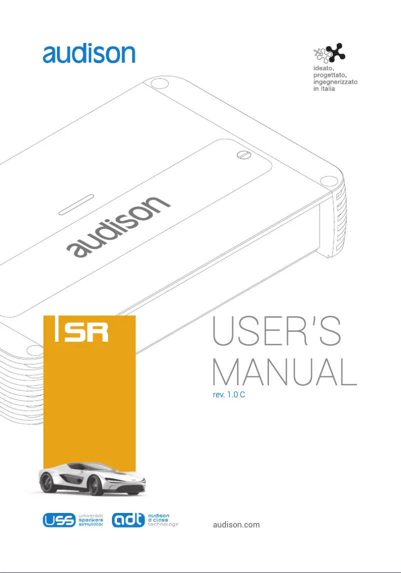 Page n°1 - Manuel utilisateur Audison SR1.500