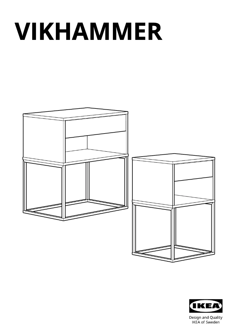 Página 1 del manual Manual de usuario Ikea VIKHAMMER 803.889.74