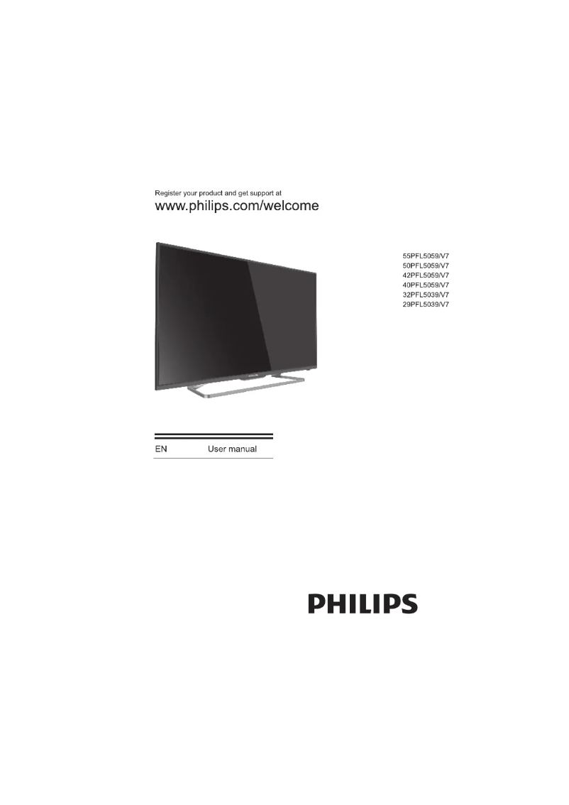 Image de la première page du manuel de l'appareil 5000 series 42PFL5059