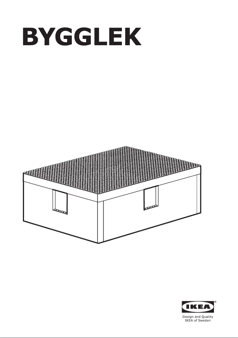 Page 1 de la notice Manuel utilisateur Ikea BYGGLEK 904.534.07
