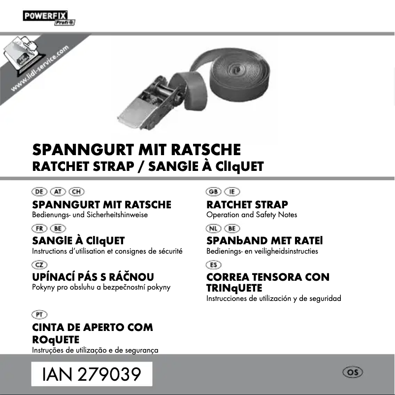 Image de la première page du manuel de l'appareil IAN 279039