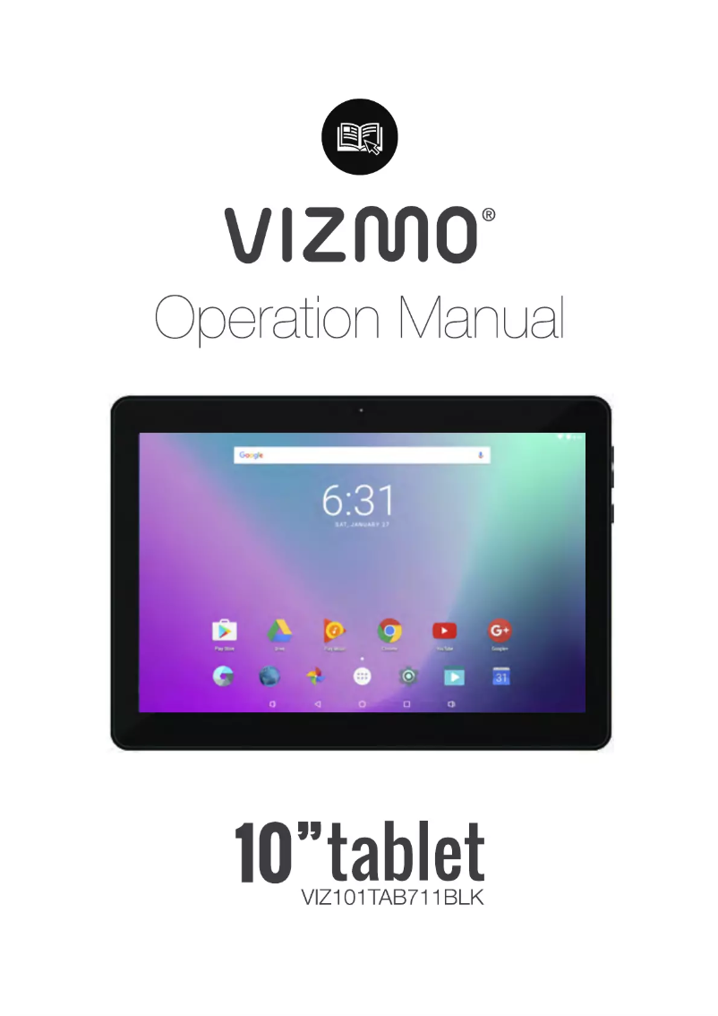 Page n°1 - Manuel utilisateur Vizmo VIZ101TAB711