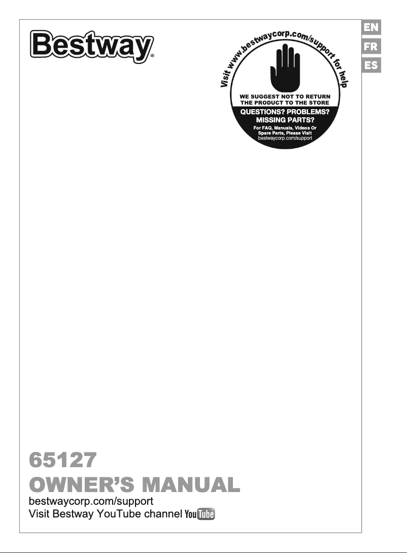 Página 1 del manual Manual de usuario Bestway Tobin Sports 65127