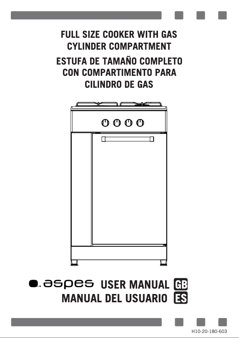 Page 1 of the manual User Manual Aspes AKG3500PB