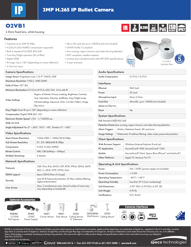 Image de la première page du manuel de l'appareil O2VB1