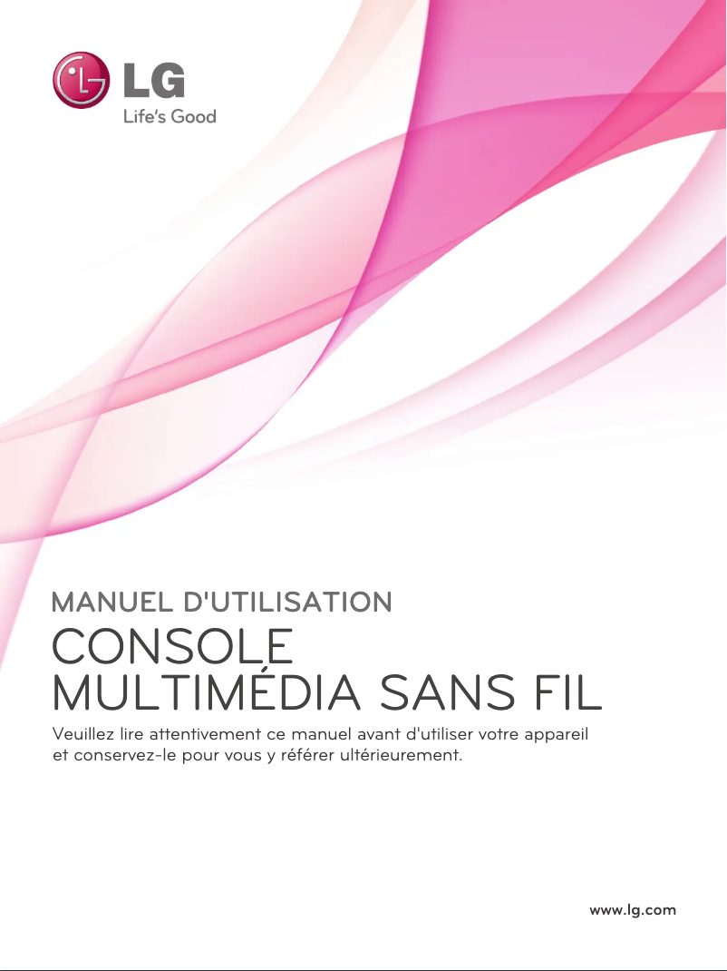 Page 1 de la notice Manuel utilisateur LG AN-WL100W