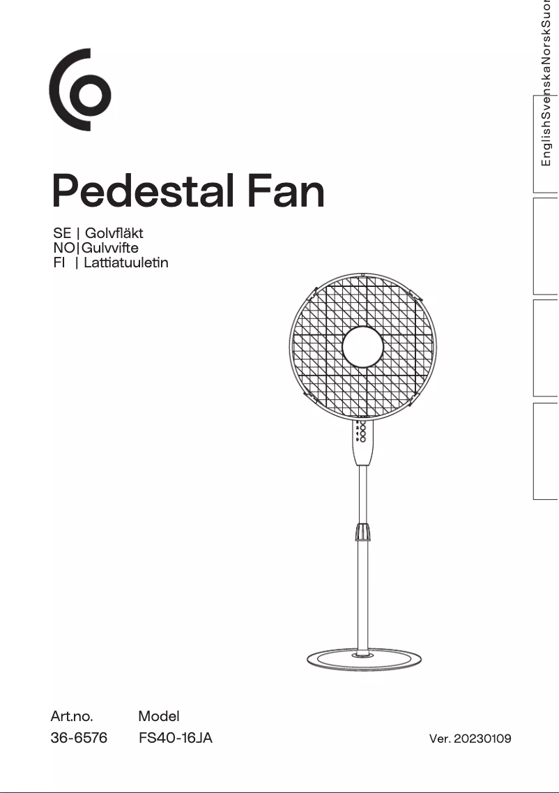 Page 1 de la notice Manuel utilisateur Clas Ohlson FS40-16JA