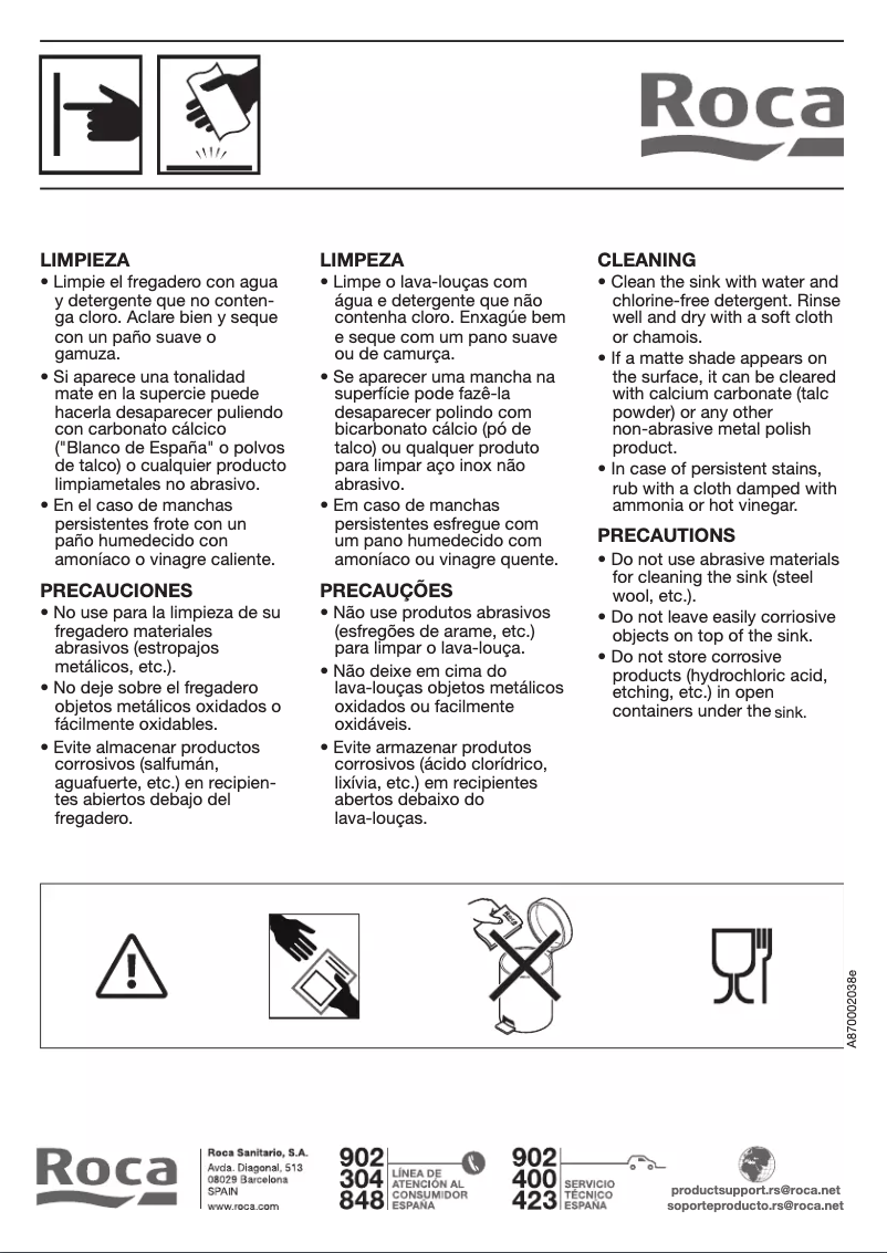 Página 1 del manual Manual de usuario Roca Ruedo