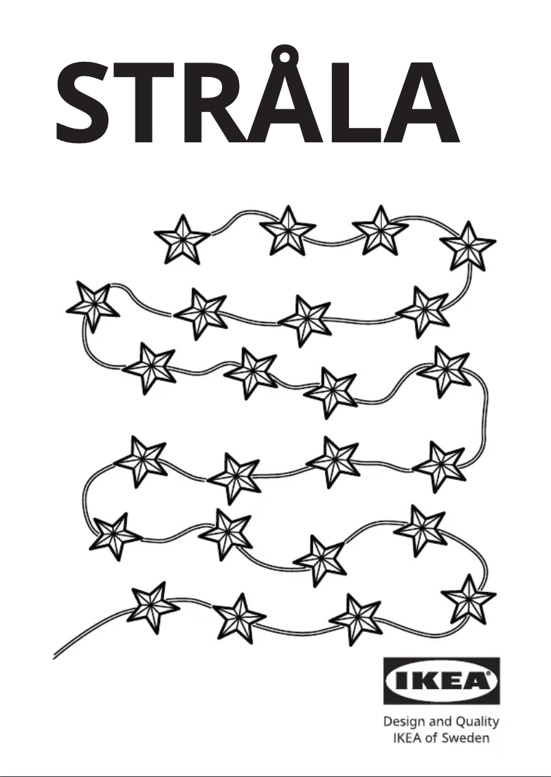 Image de la première page du manuel de l'appareil STRÅLA 105.631.41