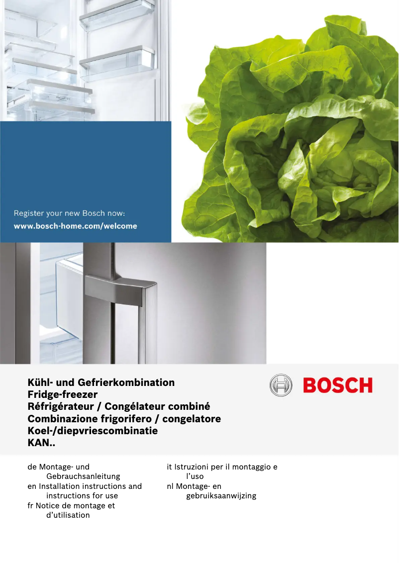 Page n°1 - Mode d'emploi Bosch KAN92VI35