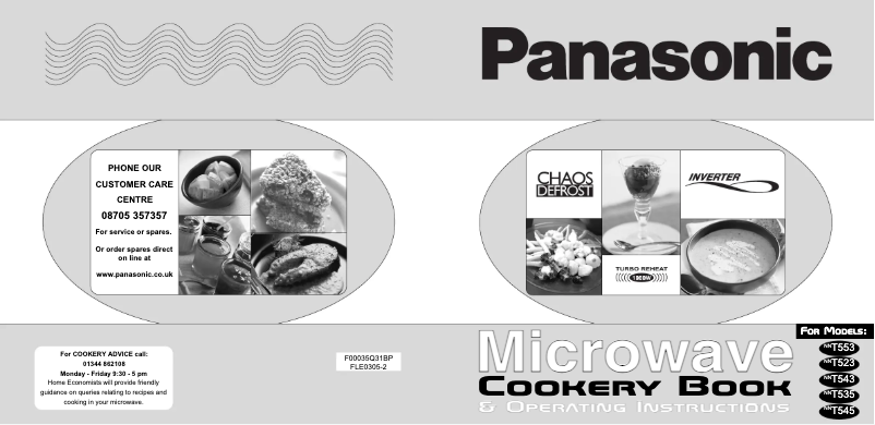 Page 1 de la notice Manuel utilisateur Panasonic NN-T523