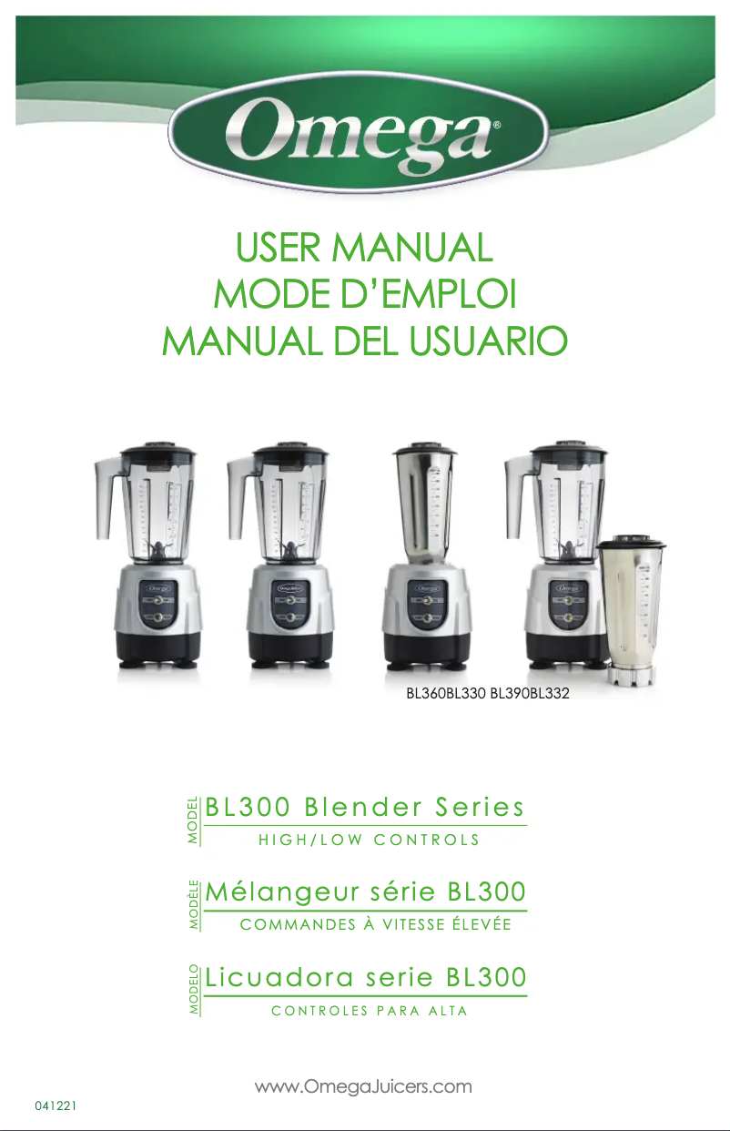 Página 1 del manual Manual de usuario Omega BL360