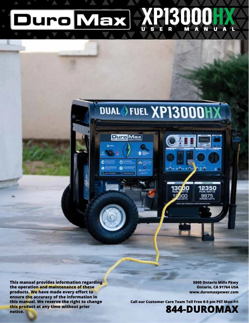 Image de la première page du manuel de l'appareil XP13000HX