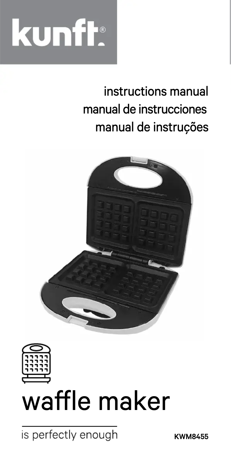 Page 1 de la notice Manuel utilisateur Kunft KWM8455