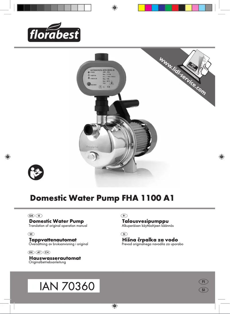 Imagen de la primera página del manual del dispositivo IAN 70360