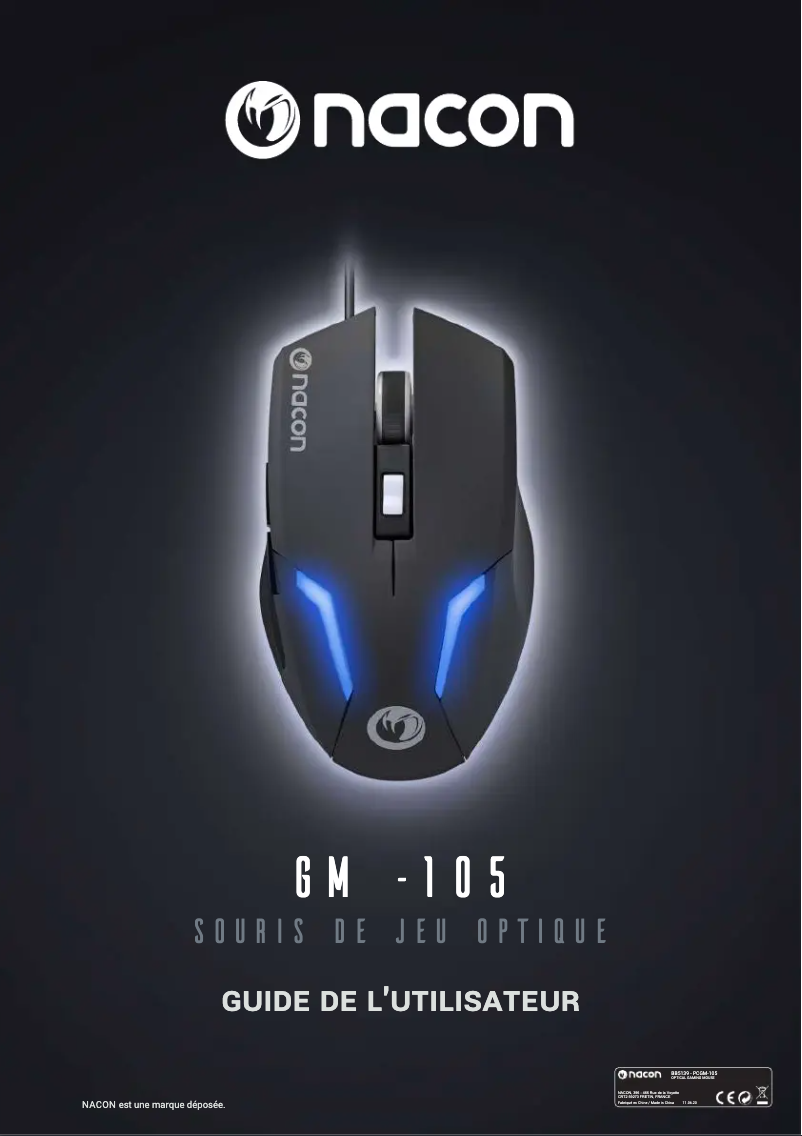 Image de la première page du manuel de l'appareil GM-105