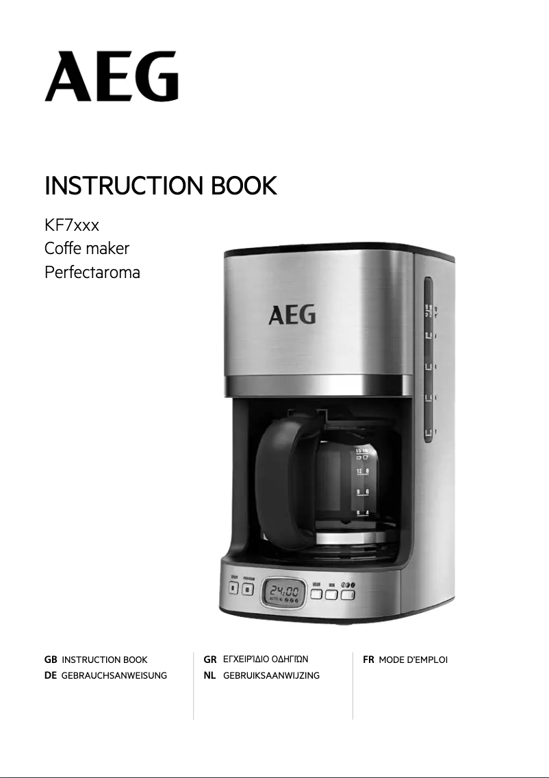 Page n°1 - Manuel utilisateur AEG KF7600