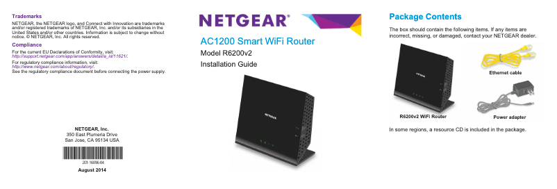 Page n°1 - Guide d'installation Netgear R6200v2